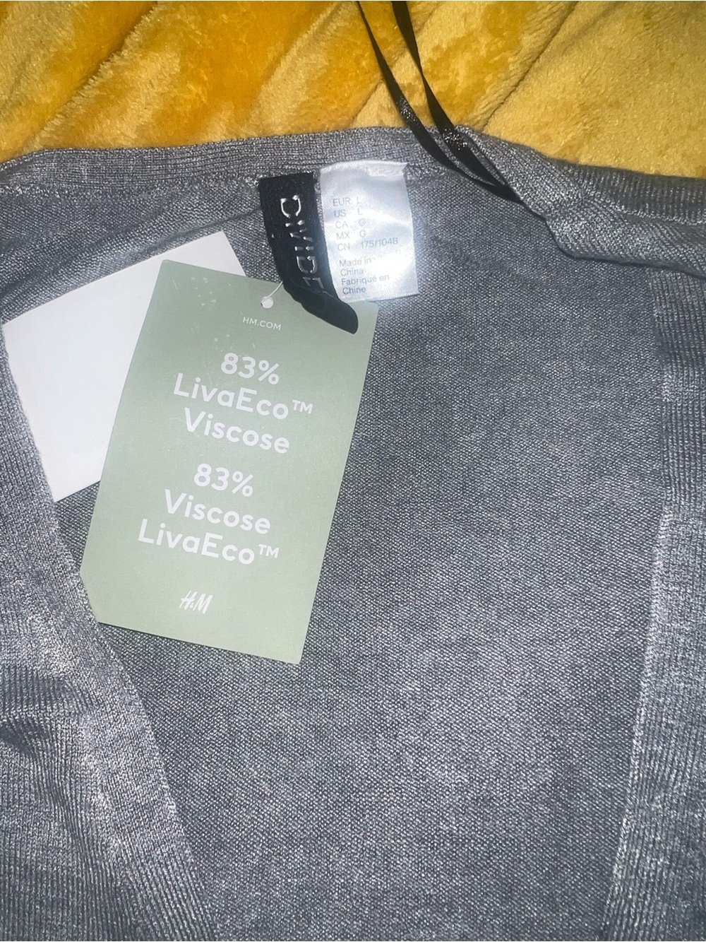 H&M Men’s Gray Viscose Blend Cardigan